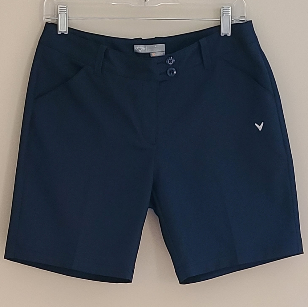 ​Callaway Women’s Navy Opti-Dri Golf Shorts Size 4 Athletic Stretch